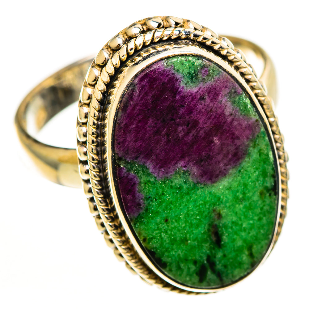 Ruby Zoisite Rings handcrafted by Anasilvercos - RING112716 - Photo 2