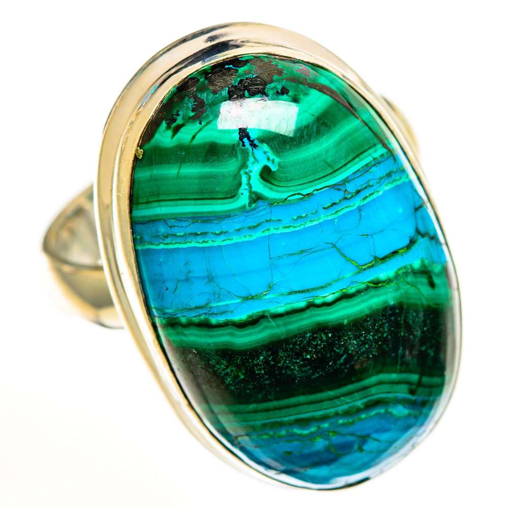 Malachite In Chrysocolla Rings handcrafted by Anasilvercos - RING112718 - Photo 2