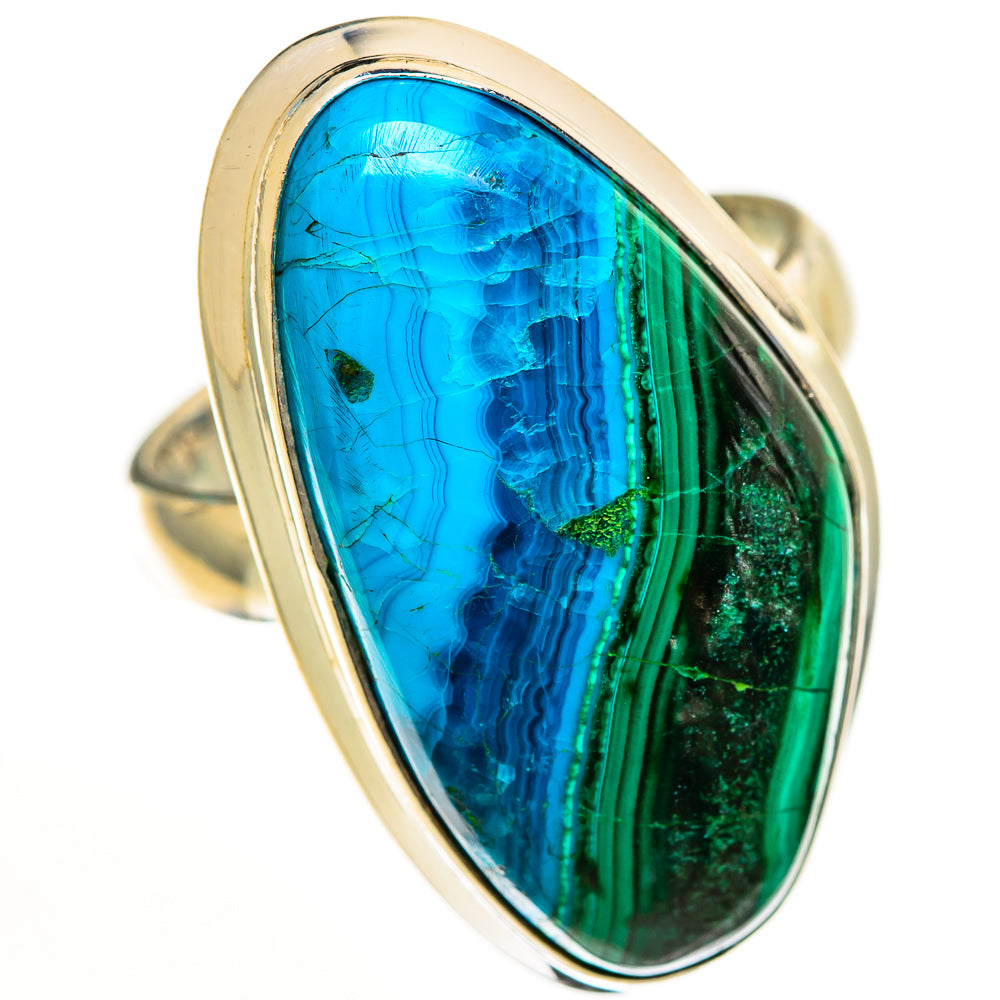 Malachite In Chrysocolla Rings handcrafted by Anasilvercos - RING112719 - Photo 2