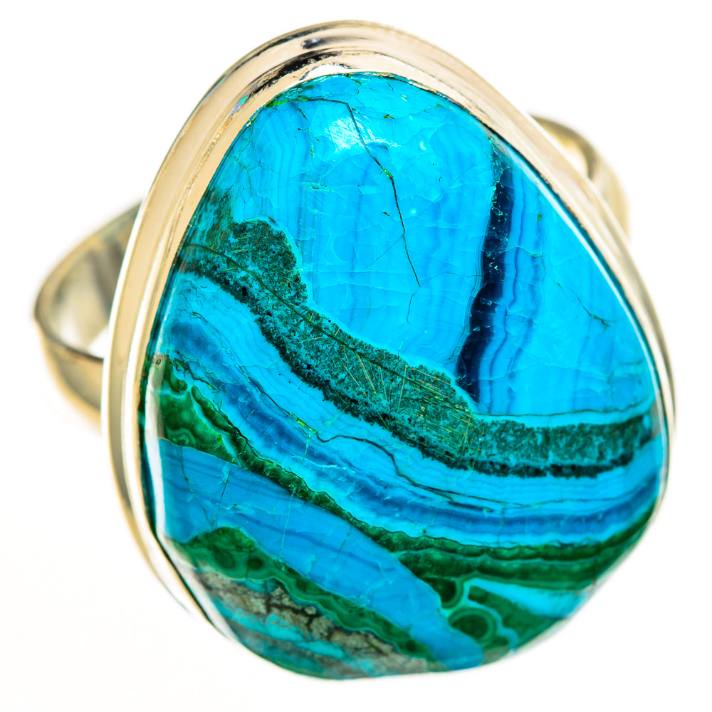 Malachite In Chrysocolla Rings handcrafted by Anasilvercos - RING112724 - Photo 2