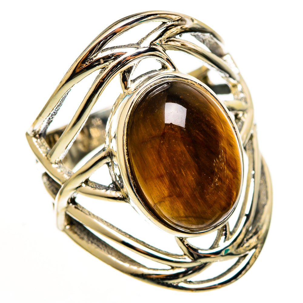 Tiger Eye Rings handcrafted by Anasilvercos - RING112731 - Photo 2