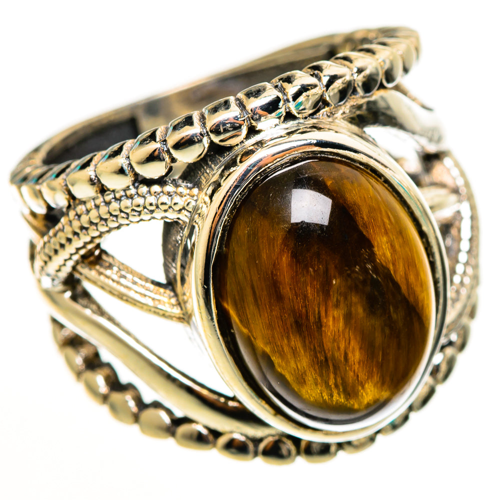 Tiger Eye Rings handcrafted by Anasilvercos - RING112733 - Photo 2