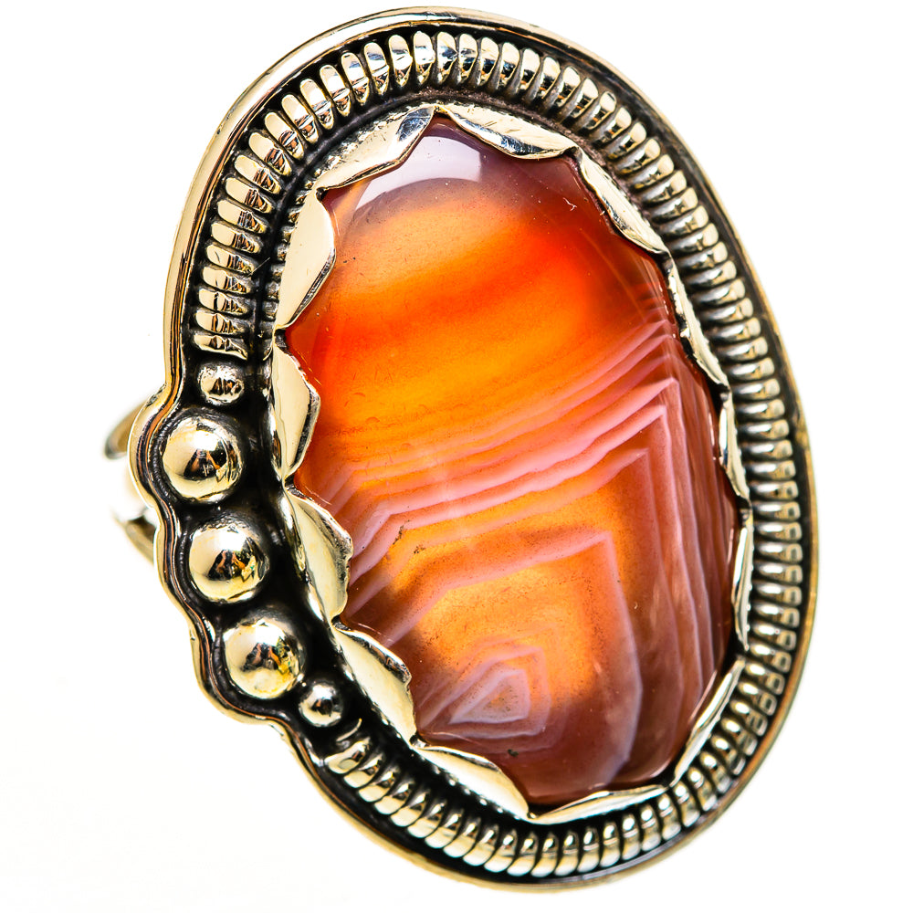 Botswana Agate Rings handcrafted by Anasilvercos - RING112734 - Photo 2