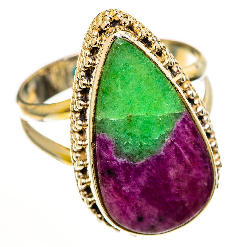 Ruby Zoisite Rings handcrafted by Anasilvercos - RING112749 - Photo 2