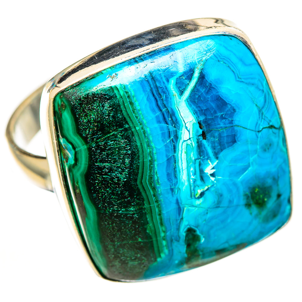 Malachite In Chrysocolla Rings handcrafted by Anasilvercos - RING112753 - Photo 2