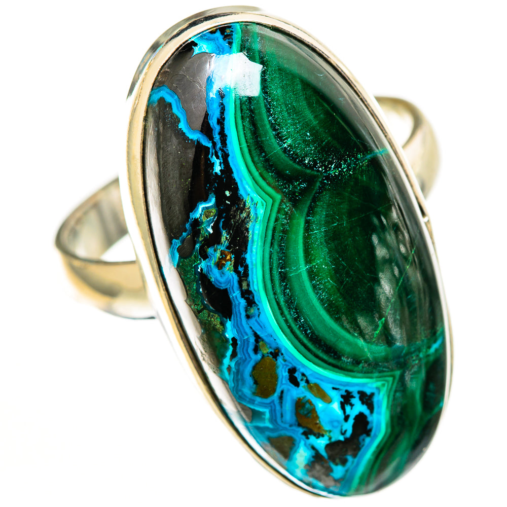 Malachite In Chrysocolla Rings handcrafted by Anasilvercos - RING112754 - Photo 2
