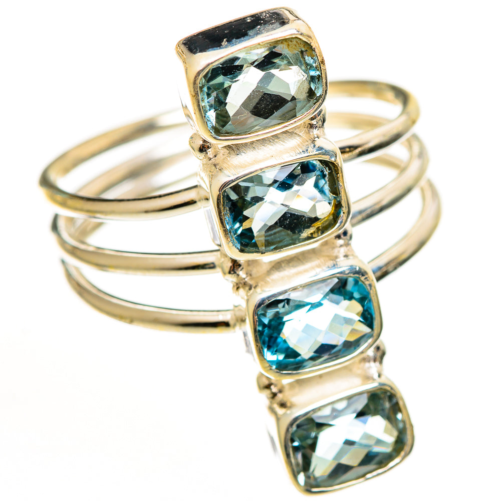 Blue Topaz Rings handcrafted by Anasilvercos - RING112756 - Photo 2