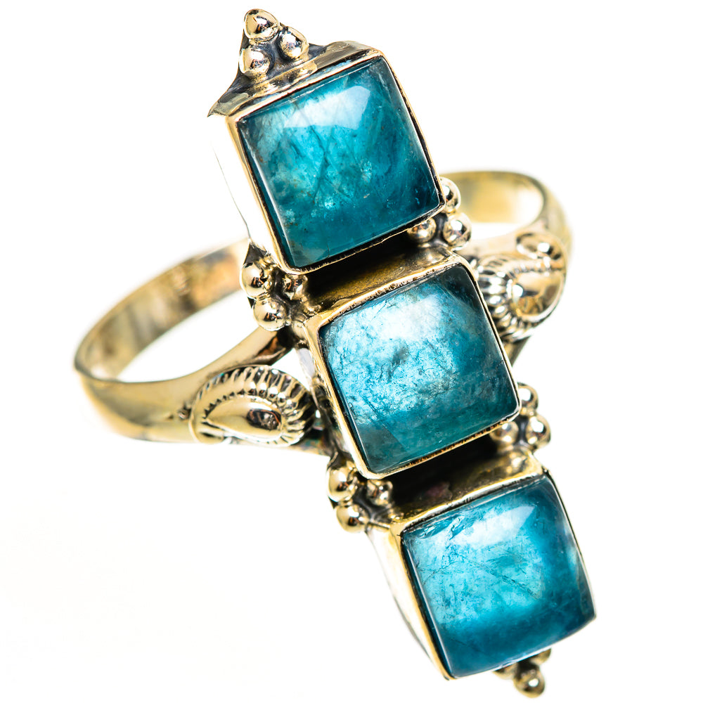 Blue Fluorite Rings handcrafted by Anasilvercos - RING112759 - Photo 2
