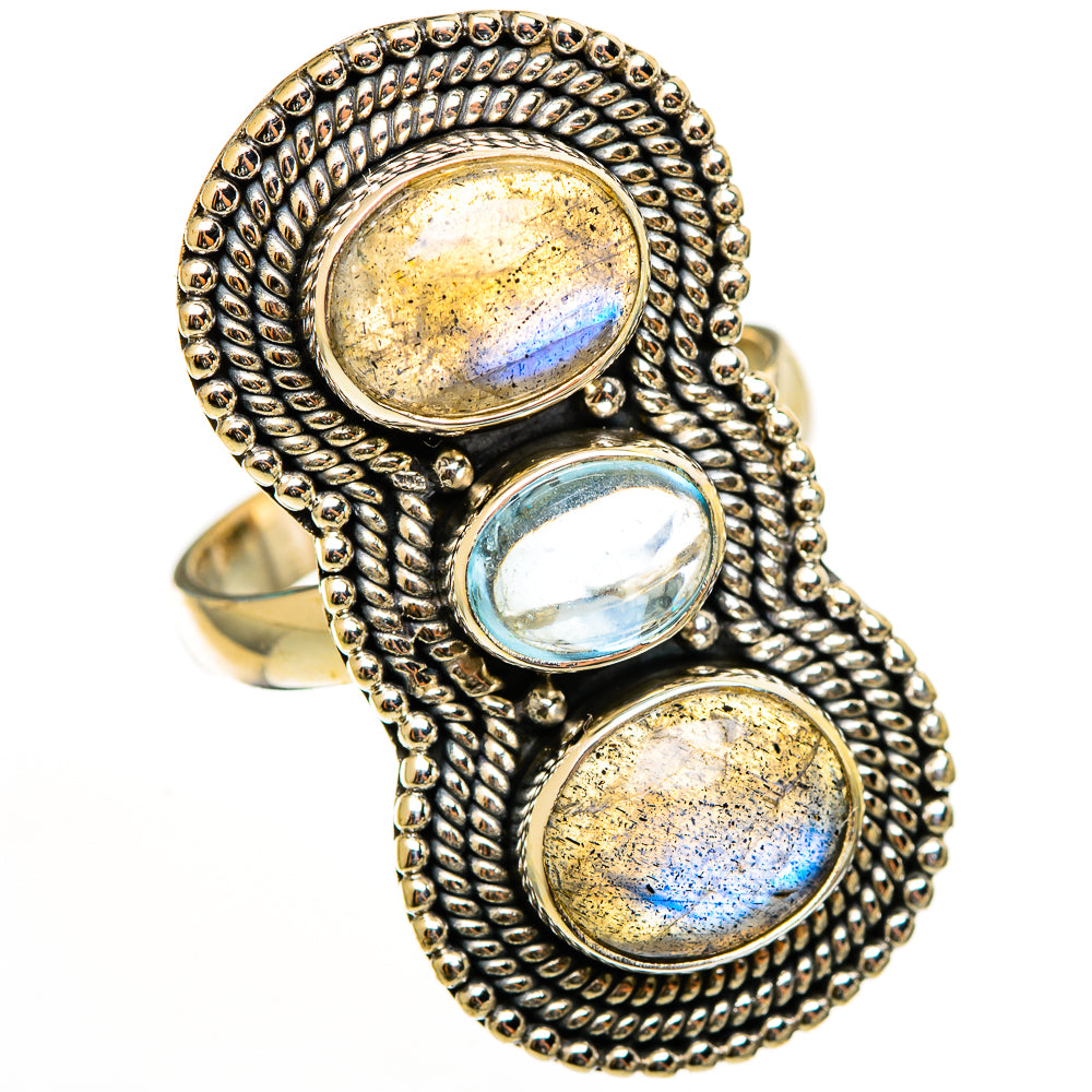 Labradorite Rings handcrafted by Anasilvercos - RING112760 - Photo 2