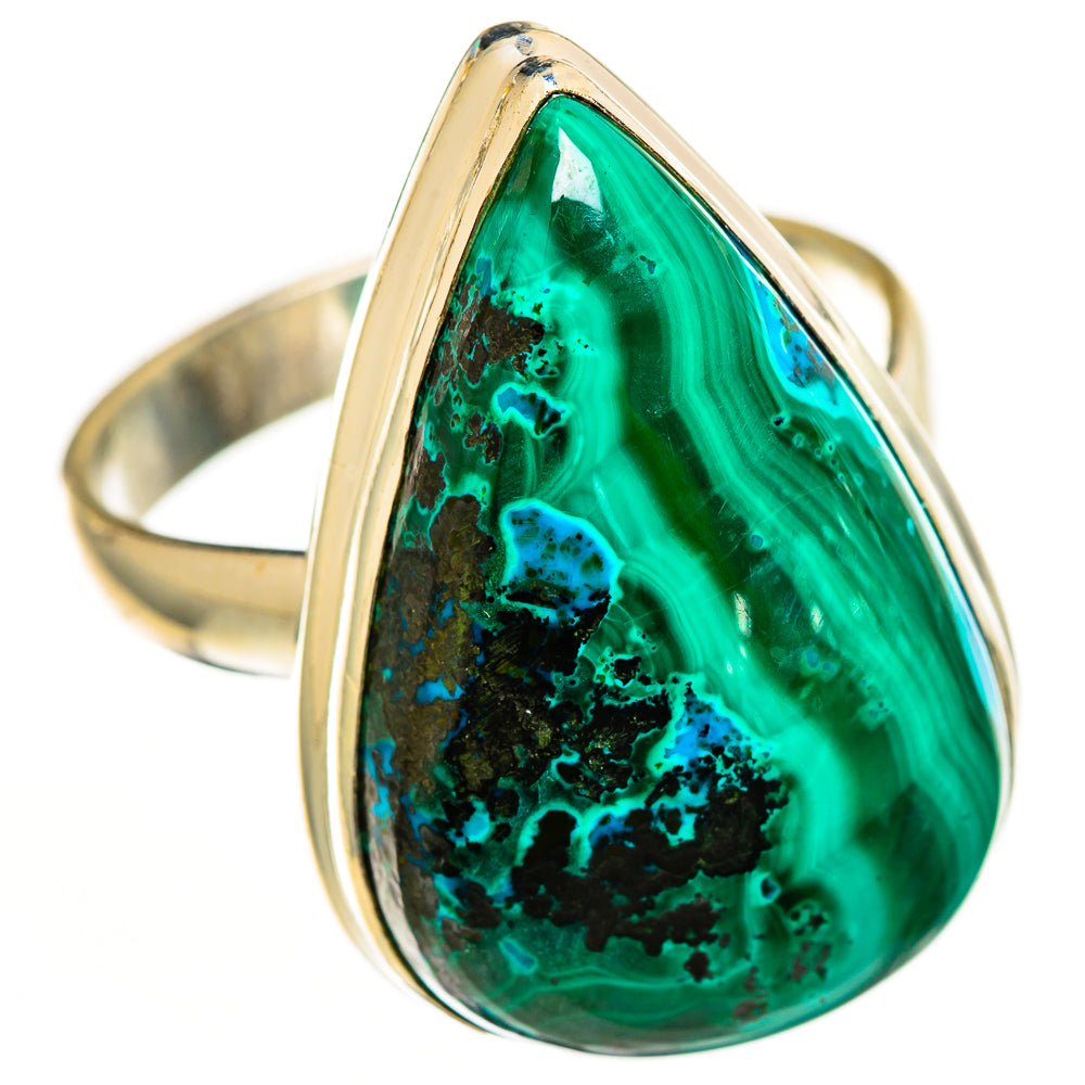 Malachite In Chrysocolla Rings handcrafted by Anasilvercos - RING112766 - Photo 2