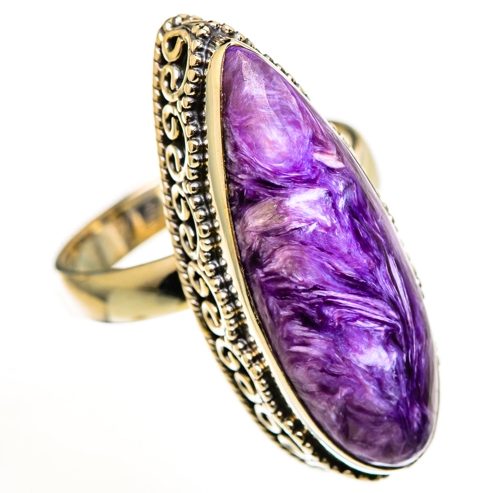 Charoite Rings handcrafted by Anasilvercos - RING112788 - Photo 2