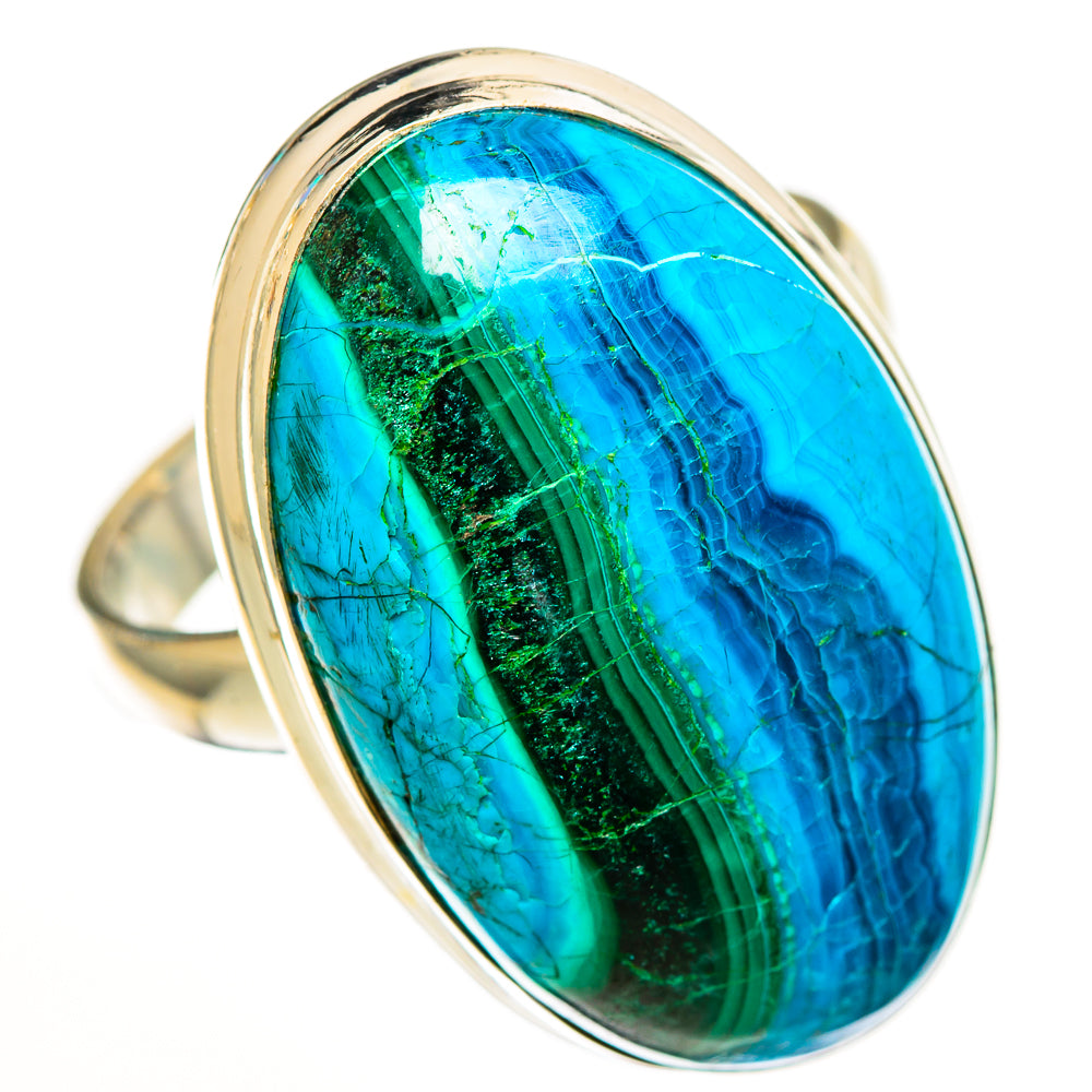 Malachite In Chrysocolla Rings handcrafted by Anasilvercos - RING112794 - Photo 2