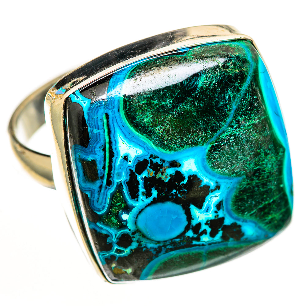 Malachite In Chrysocolla Rings handcrafted by Anasilvercos - RING112795 - Photo 2