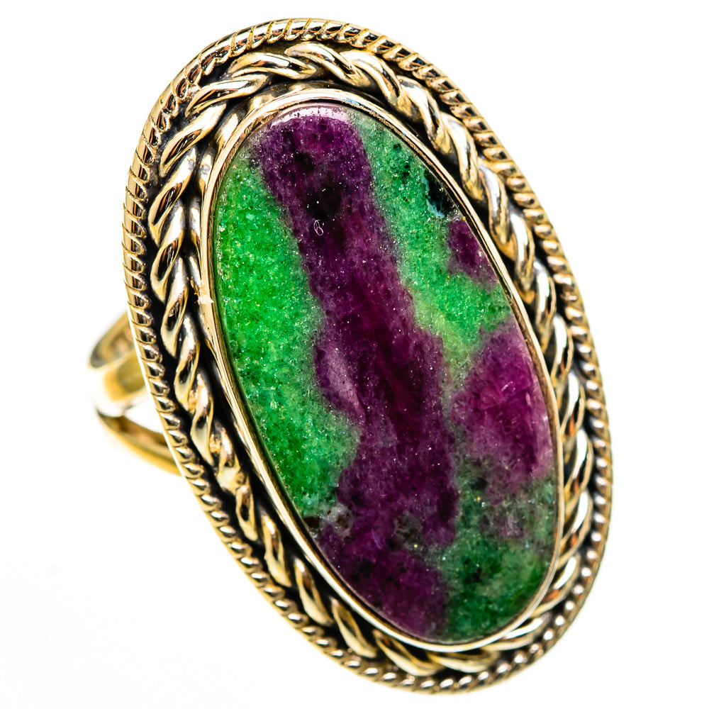 Ruby Zoisite Rings handcrafted by Anasilvercos - RING112796 - Photo 2
