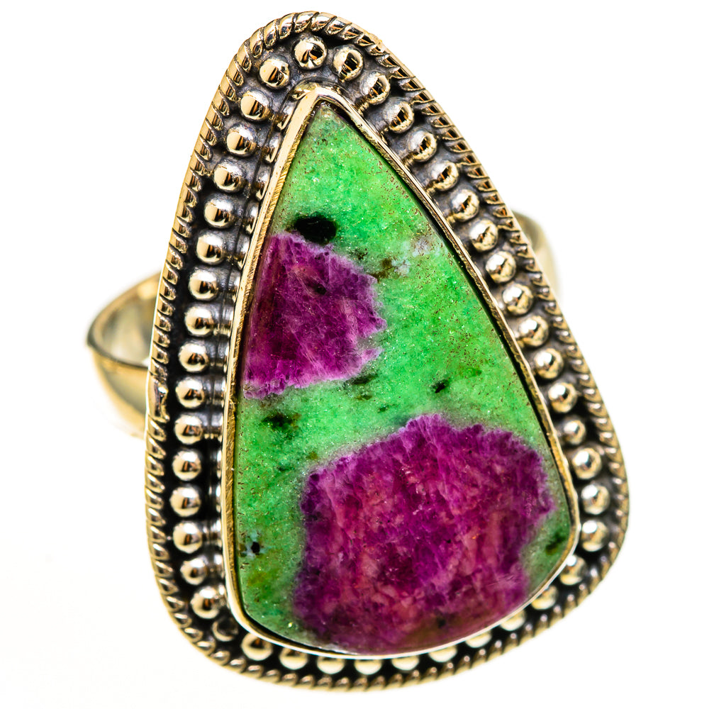 Ruby Zoisite Rings handcrafted by Anasilvercos - RING112799 - Photo 2
