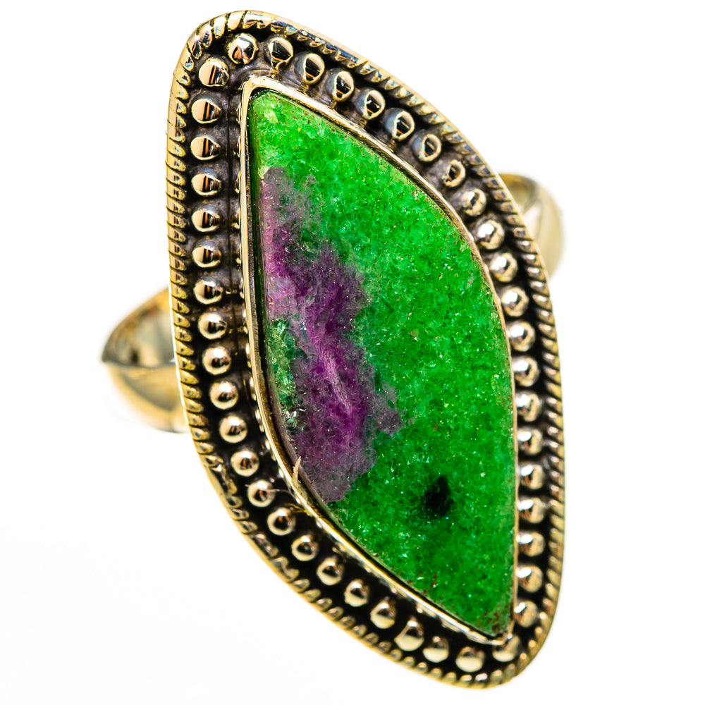 Ruby Zoisite Rings handcrafted by Anasilvercos - RING112807 - Photo 2