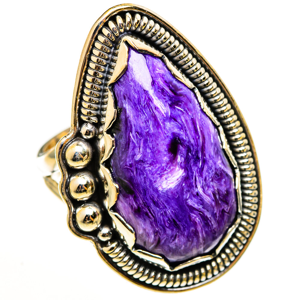 Charoite Rings handcrafted by Anasilvercos - RING112822 - Photo 2