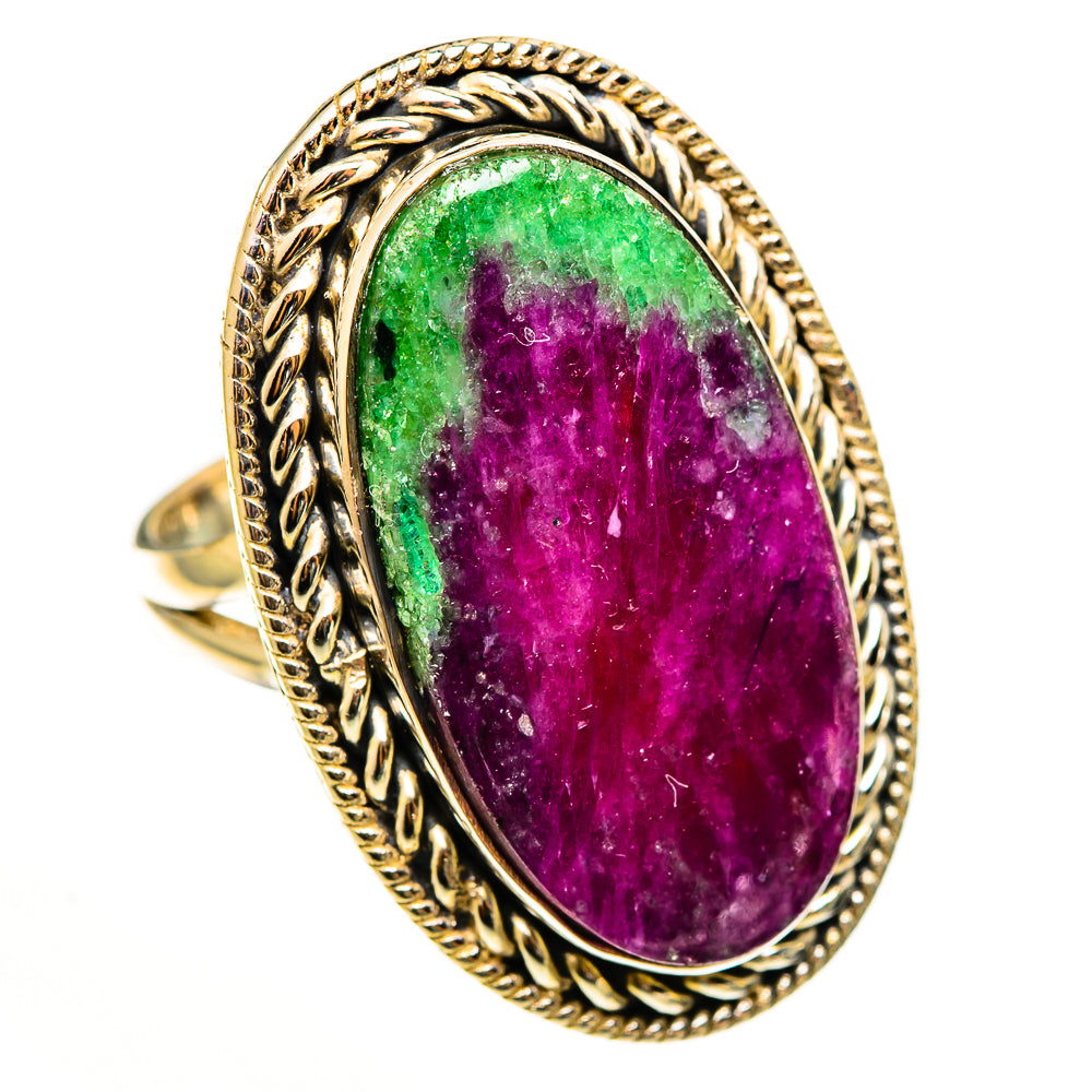 Ruby Zoisite Rings handcrafted by Anasilvercos - RING112832 - Photo 2