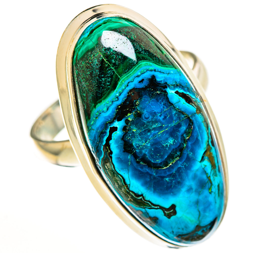 Malachite In Chrysocolla Rings handcrafted by Anasilvercos - RING112835 - Photo 2
