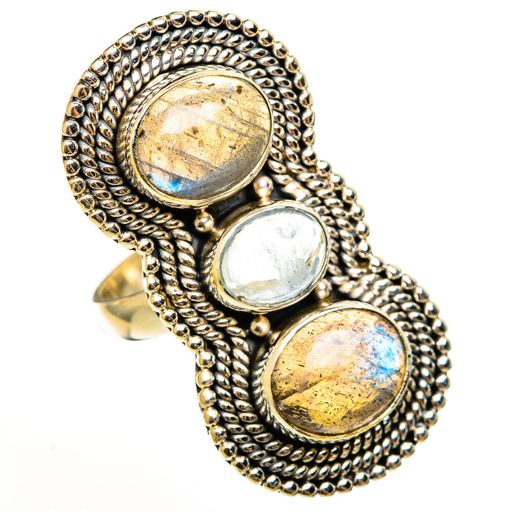 Labradorite Rings handcrafted by Anasilvercos - RING112837 - Photo 2