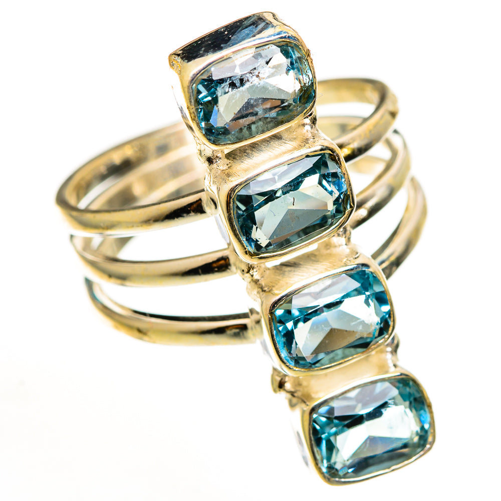 Blue Topaz Rings handcrafted by Anasilvercos - RING112841 - Photo 2