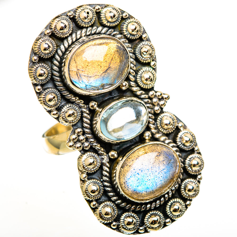 Labradorite Rings handcrafted by Anasilvercos - RING112842 - Photo 2