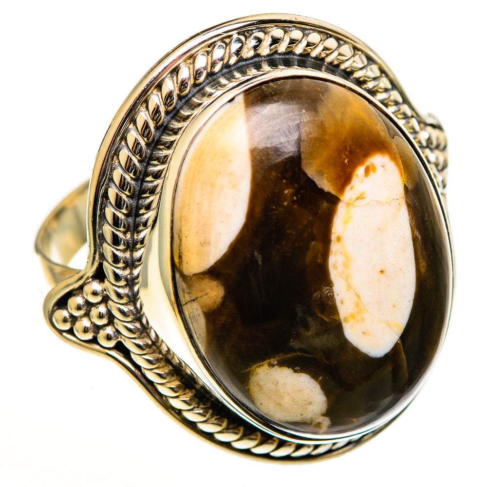 Peanut Wood Jasper Rings handcrafted by Anasilvercos - RING112848 - Photo 2