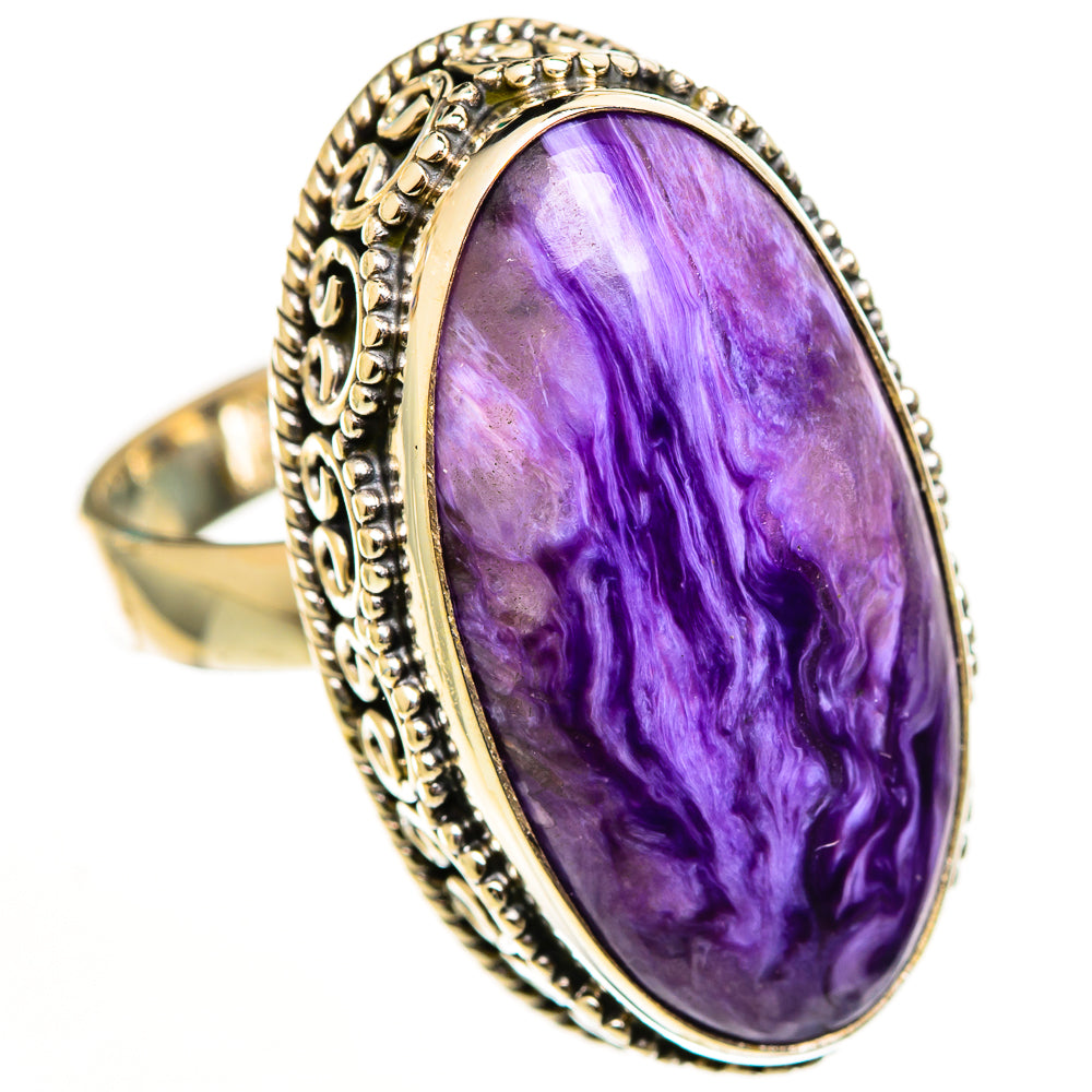 Charoite Rings handcrafted by Anasilvercos - RING112862 - Photo 2