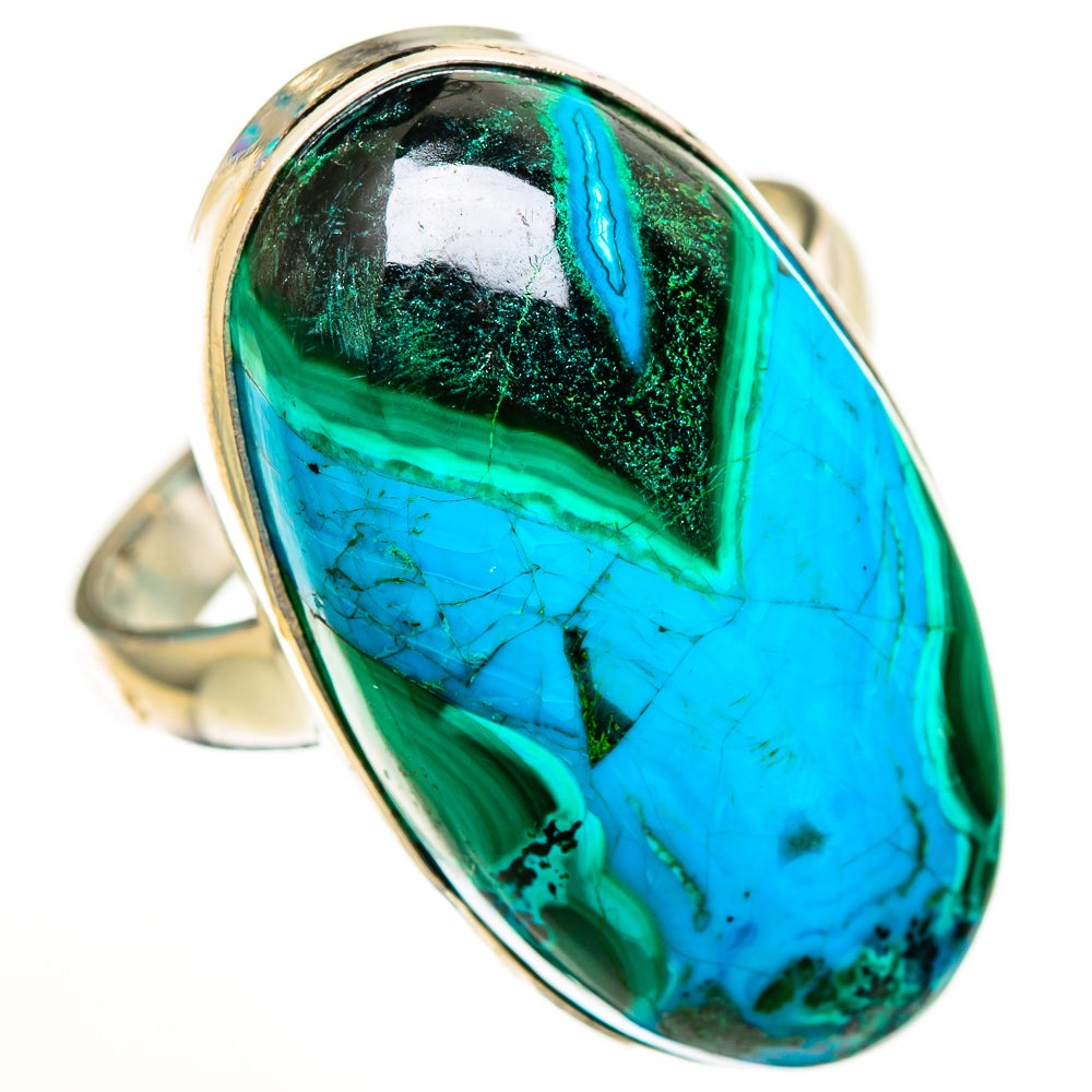 Malachite In Chrysocolla Rings handcrafted by Anasilvercos - RING112869 - Photo 2