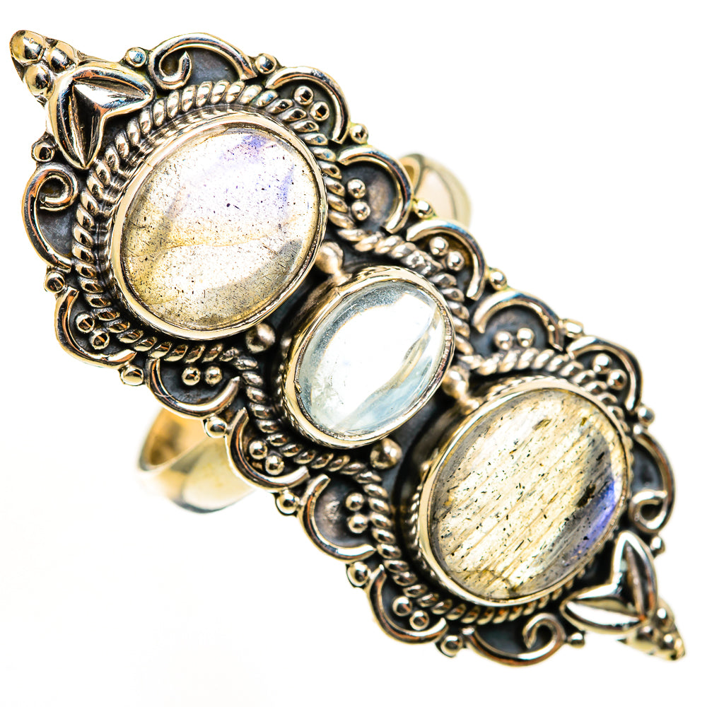 Labradorite Rings handcrafted by Anasilvercos - RING112876 - Photo 2