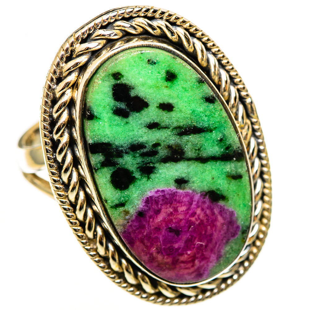 Ruby Zoisite Rings handcrafted by Anasilvercos - RING112880 - Photo 2