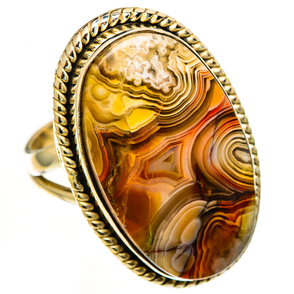 Crazy Lace Agate Rings handcrafted by Anasilvercos - RING112881 - Photo 2