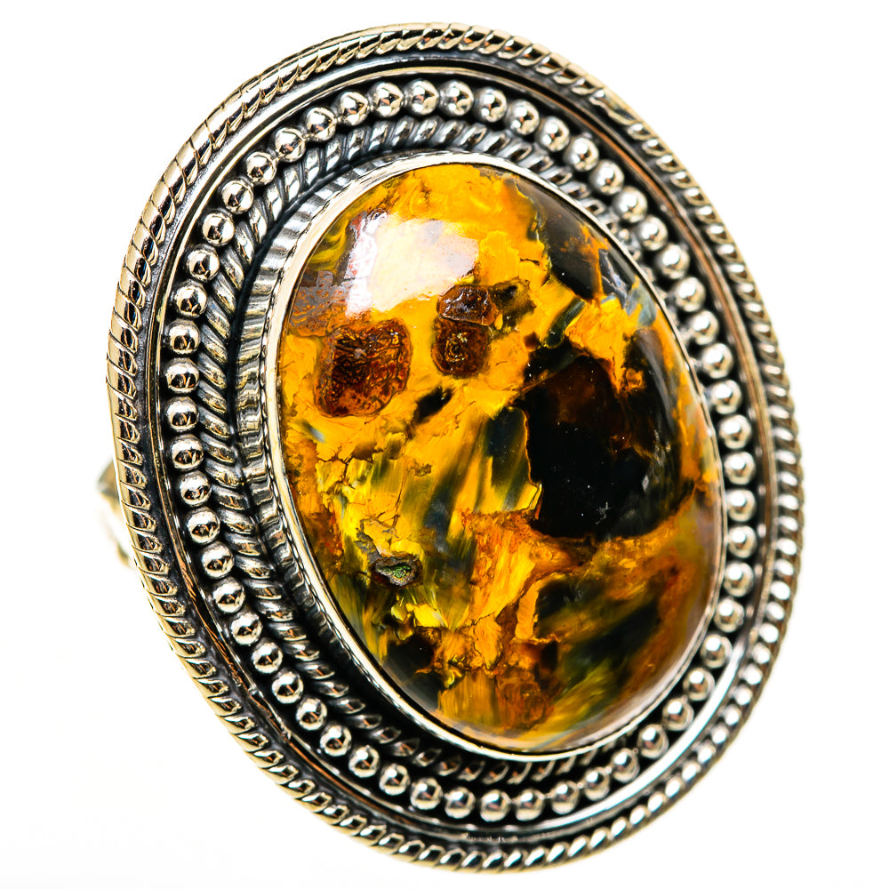 Golden Pietersite Rings handcrafted by Anasilvercos - RING112885 - Photo 2