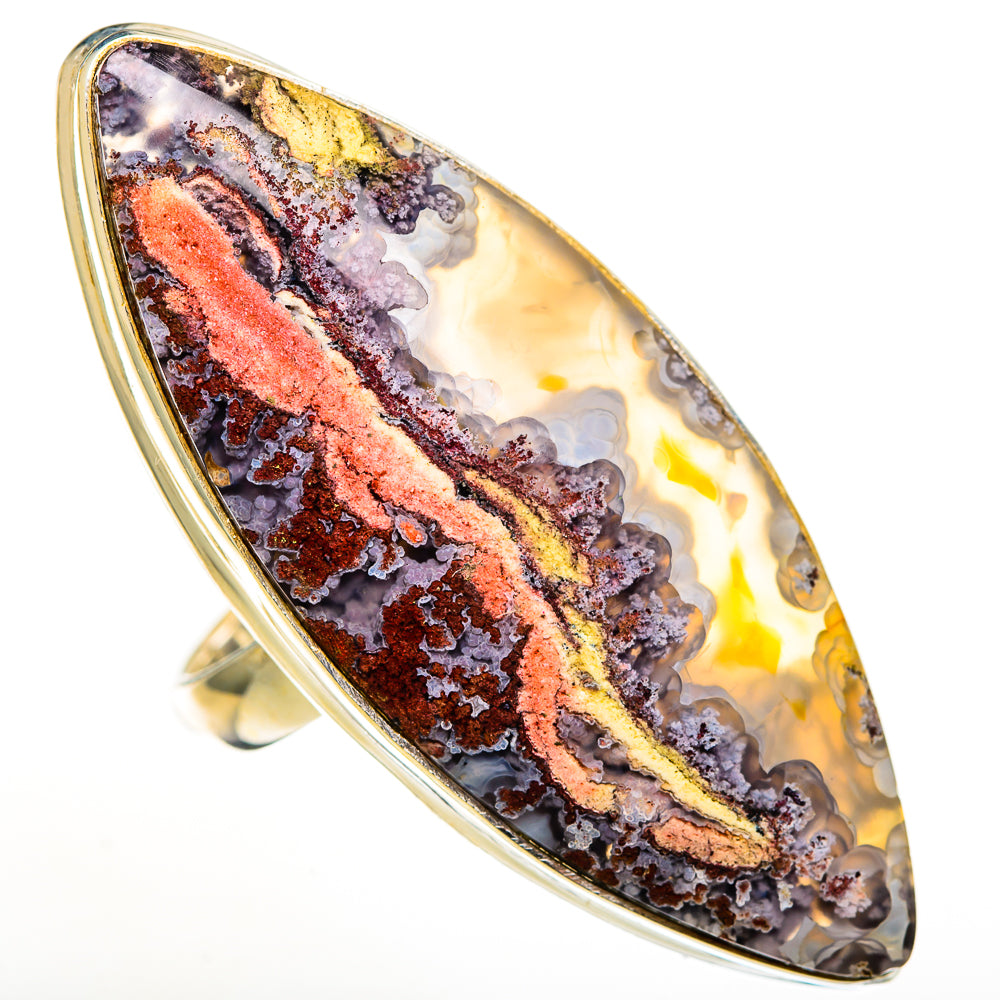 Indonesian Plume Agate Rings handcrafted by Anasilvercos - RING112887 - Photo 2