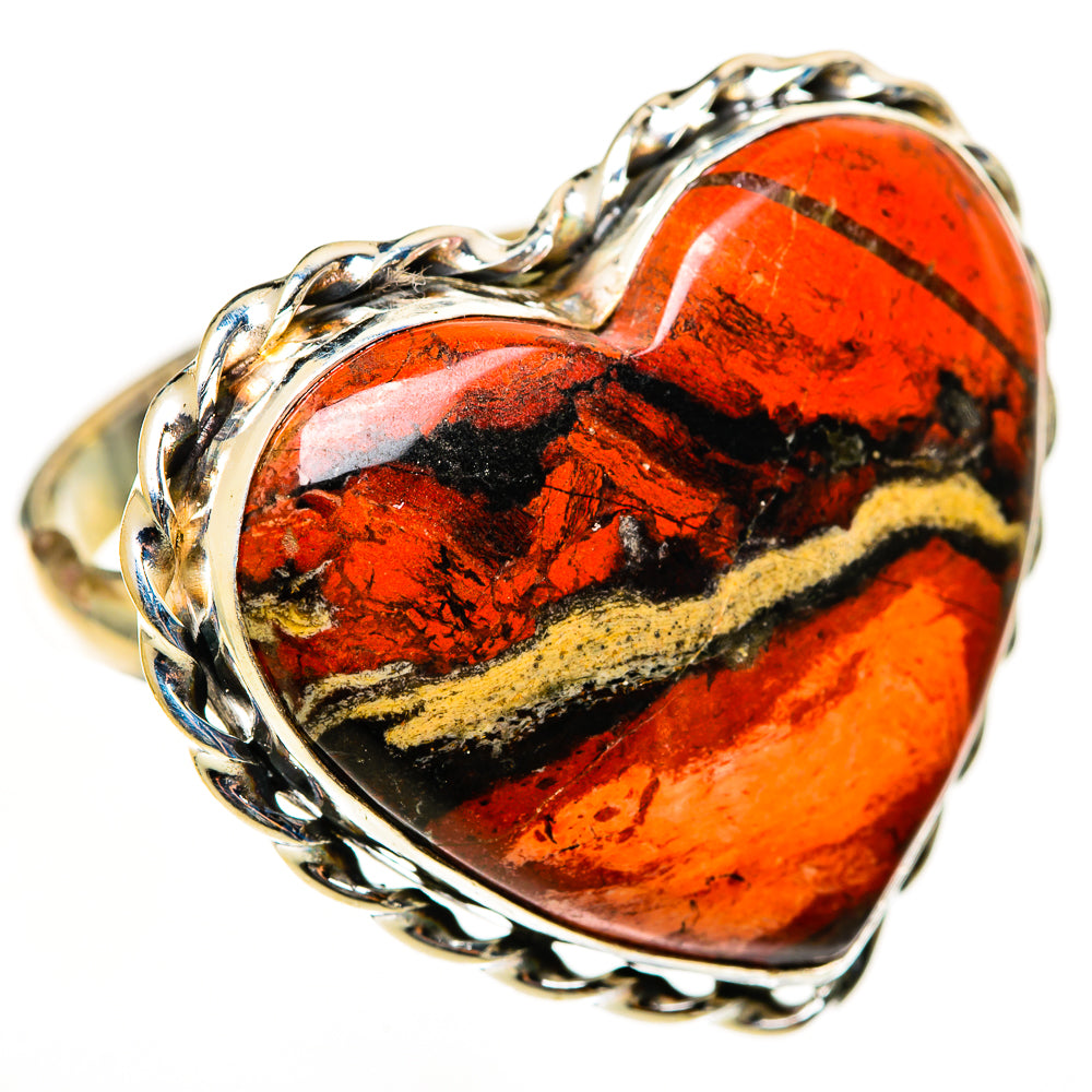 Red Jasper Rings handcrafted by Anasilvercos - RING112890 - Photo 2