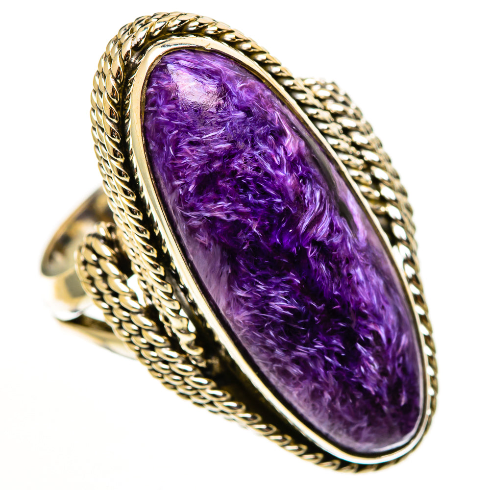 Charoite Rings handcrafted by Anasilvercos - RING112920 - Photo 2