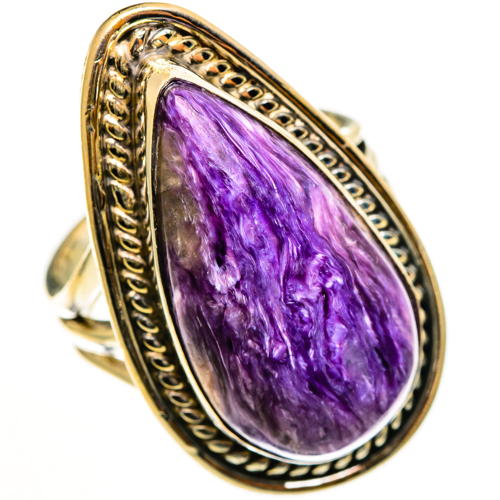 Charoite Rings handcrafted by Anasilvercos - RING112922 - Photo 2