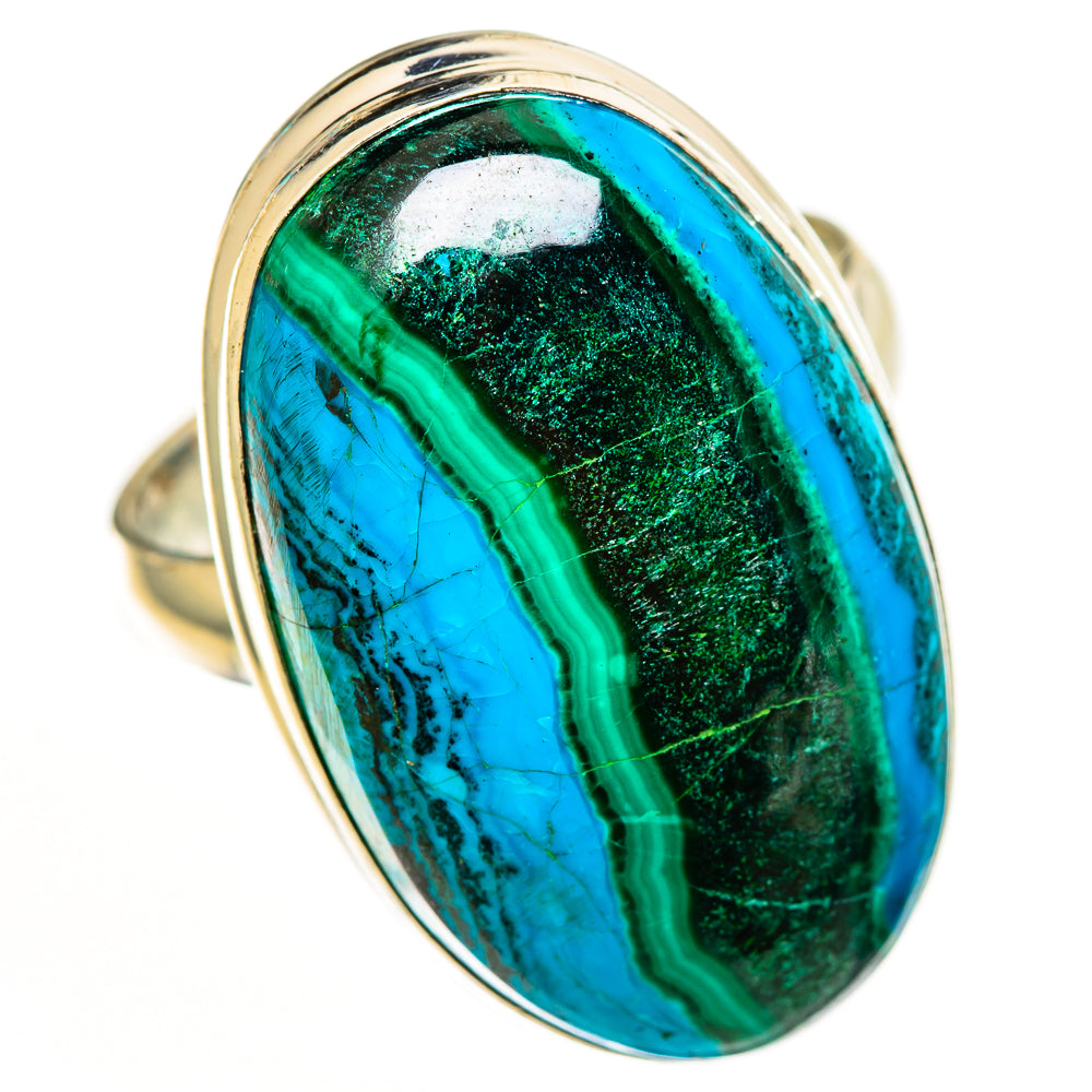 Malachite In Chrysocolla Rings handcrafted by Anasilvercos - RING112927 - Photo 2