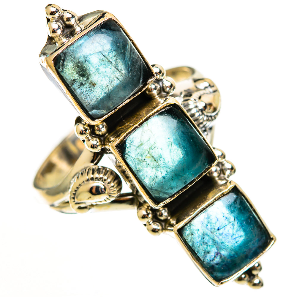 Blue Fluorite Rings handcrafted by Anasilvercos - RING112928 - Photo 2