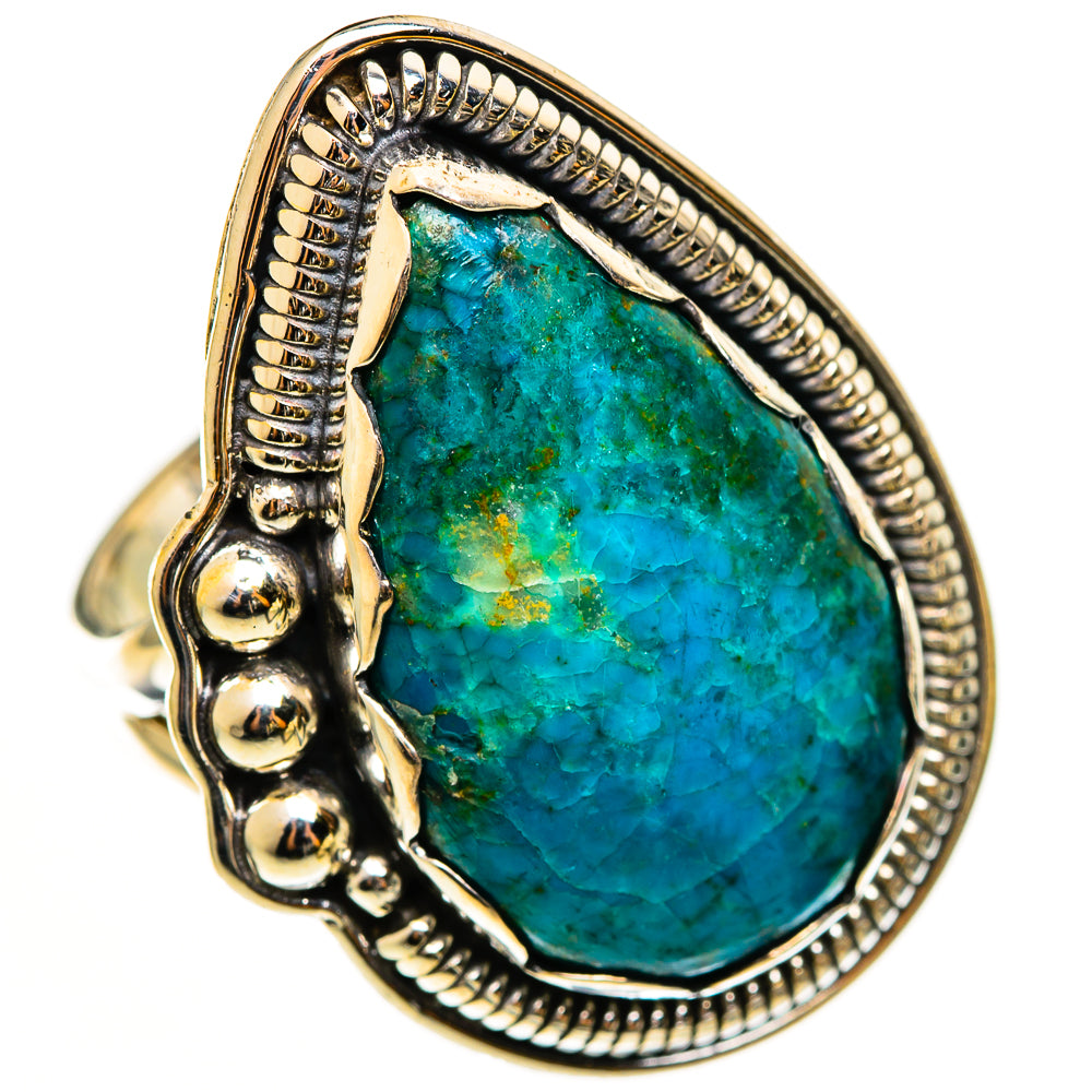 Chrysocolla Rings handcrafted by Anasilvercos - RING112931 - Photo 2