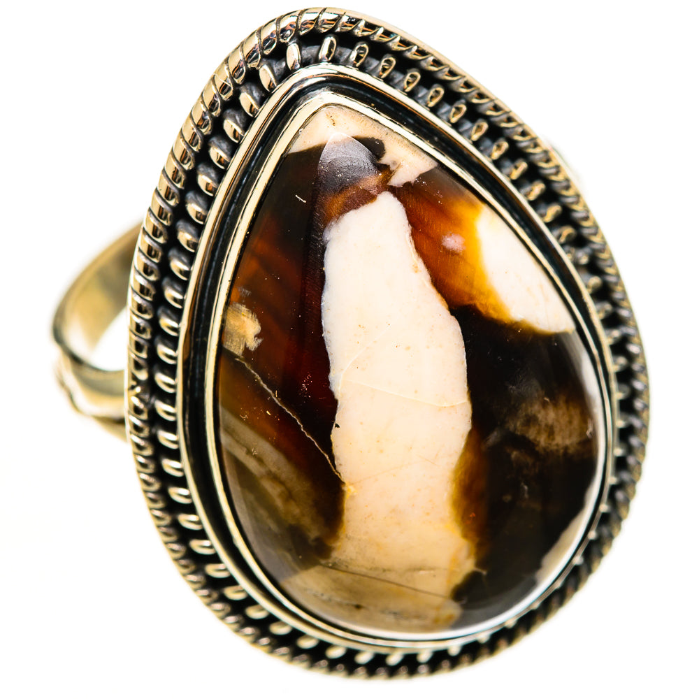 Peanut Wood Jasper Rings handcrafted by Anasilvercos - RING112938 - Photo 2