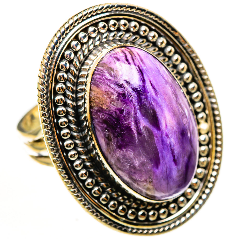 Charoite Rings handcrafted by Anasilvercos - RING112944 - Photo 2