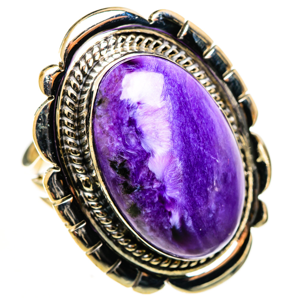 Charoite Rings handcrafted by Anasilvercos - RING112945 - Photo 2