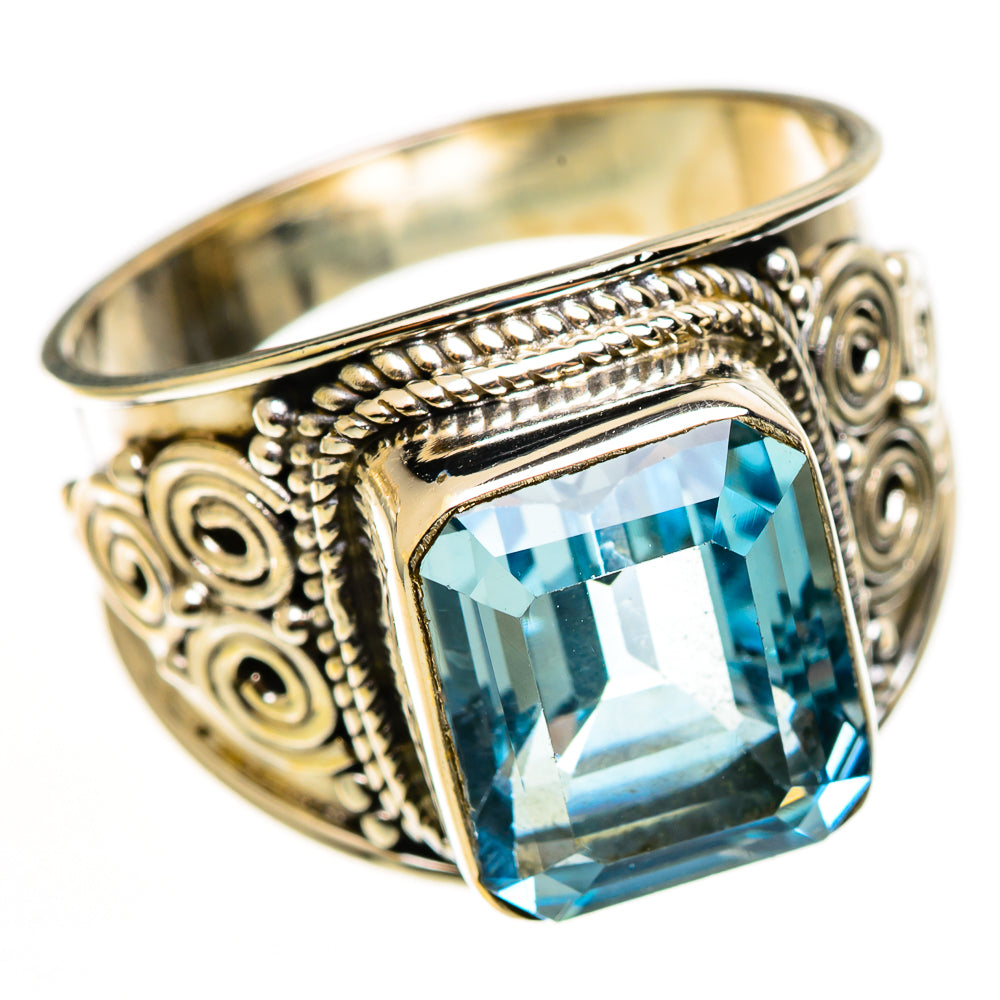 Blue Topaz Rings handcrafted by Anasilvercos - RING112952 - Photo 2