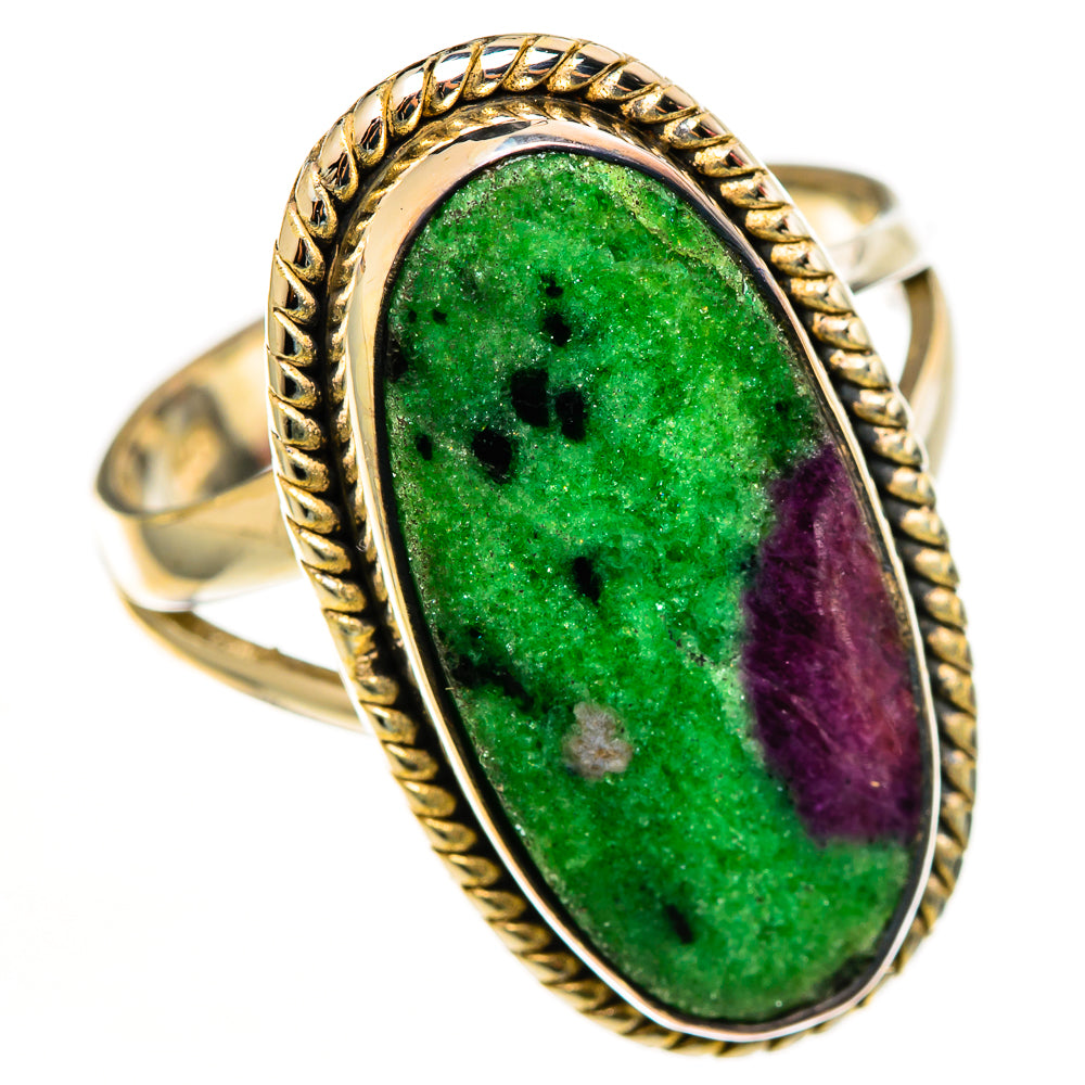 Ruby Zoisite Rings handcrafted by Anasilvercos - RING112956 - Photo 2