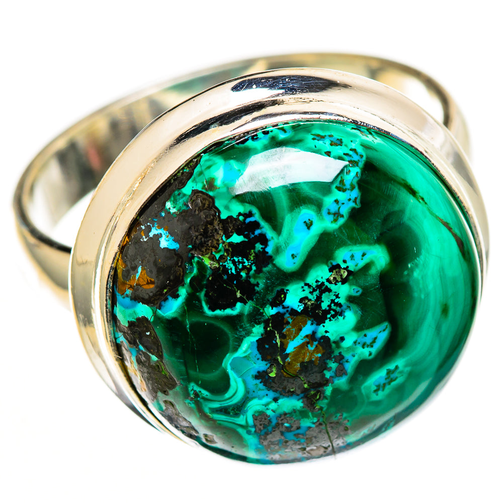 Malachite In Chrysocolla Rings handcrafted by Anasilvercos - RING112958 - Photo 2