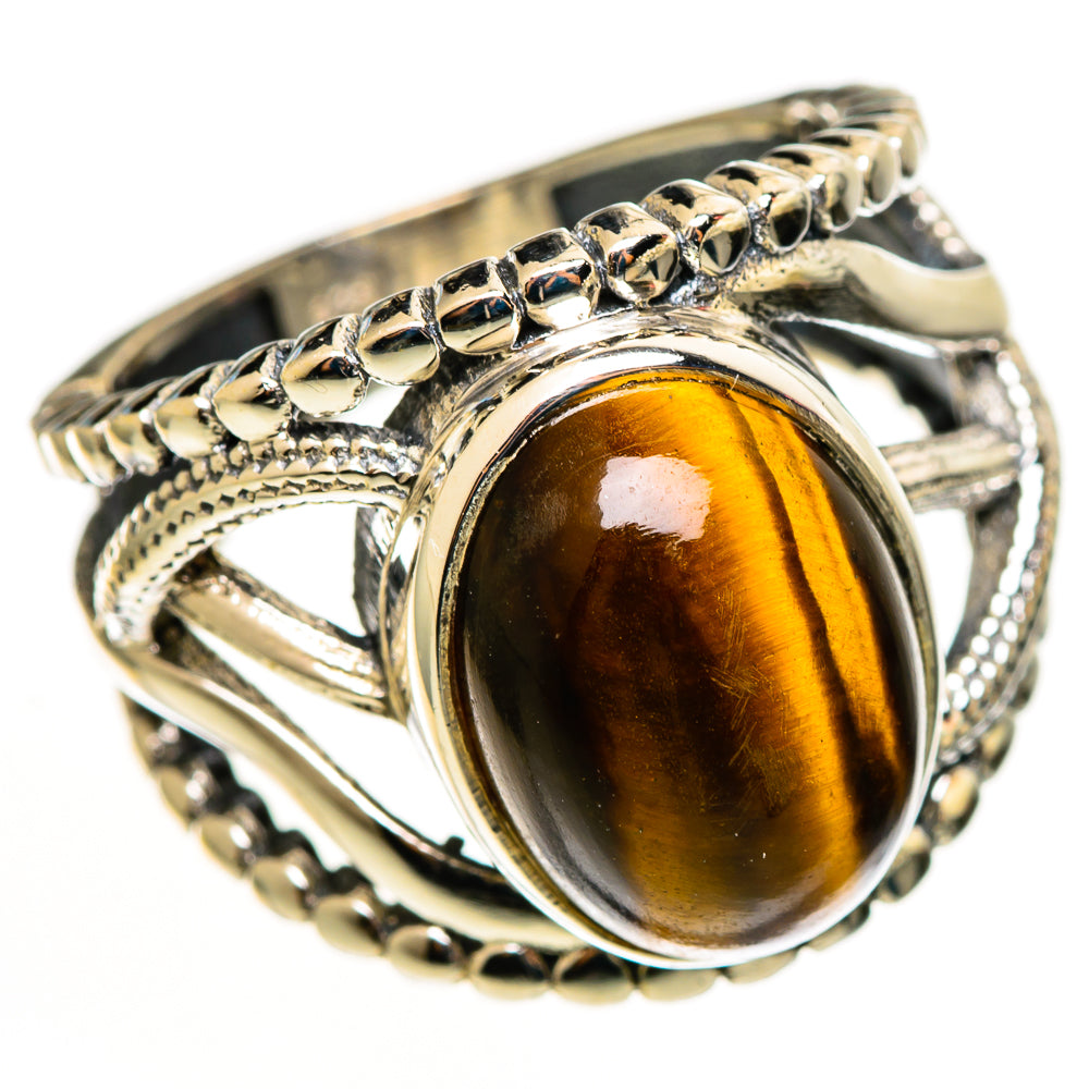 Tiger Eye Rings handcrafted by Anasilvercos - RING112960 - Photo 2