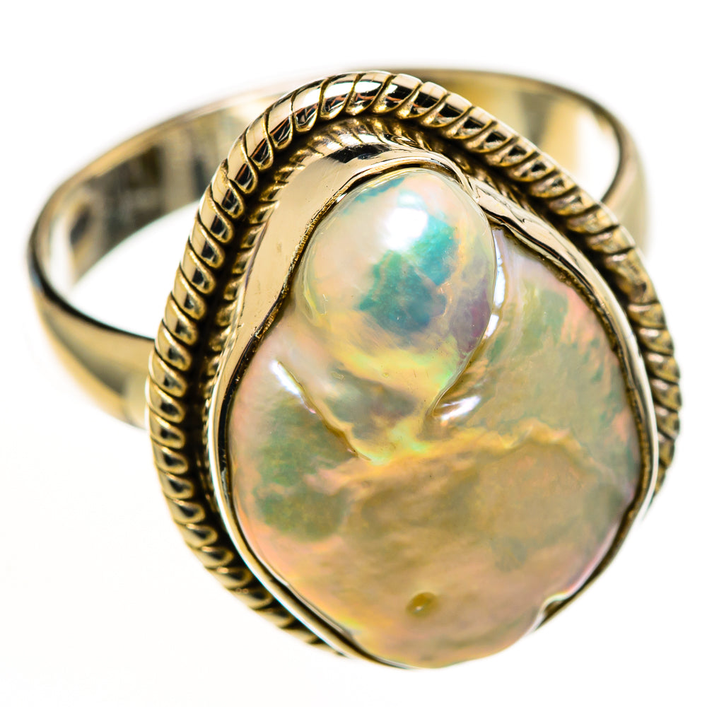 Mother Of Pearl Rings handcrafted by Anasilvercos - RING112974 - Photo 2