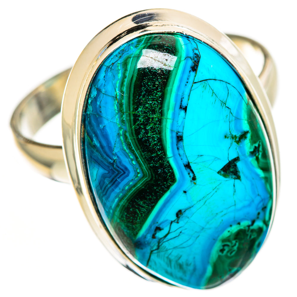 Malachite In Chrysocolla Rings handcrafted by Anasilvercos - RING112977 - Photo 2