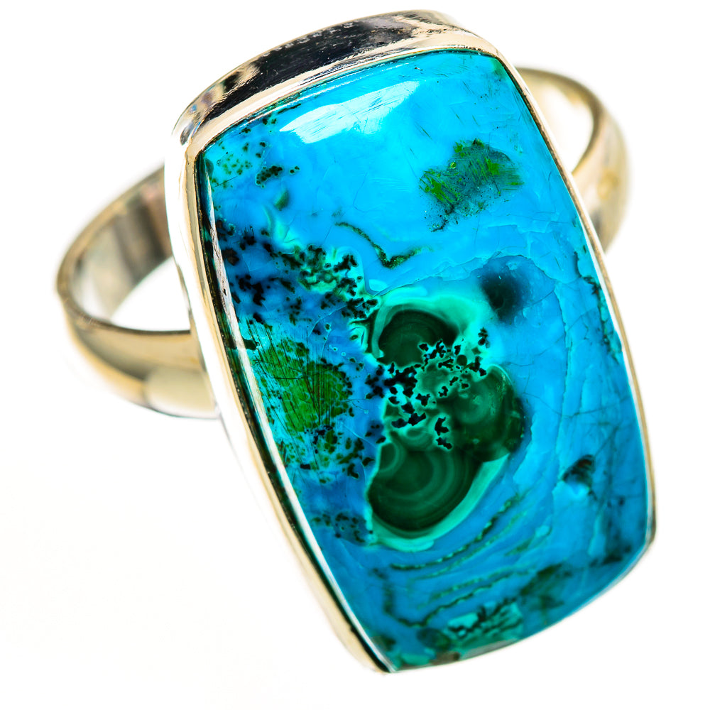 Malachite In Chrysocolla Rings handcrafted by Anasilvercos - RING112985 - Photo 2